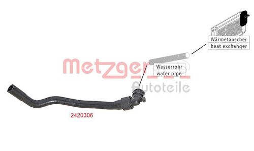 METZGER KÜHLERSCHLAUCH 2420306 