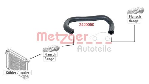 METZGER KÜHLERSCHLAUCH 2420050 