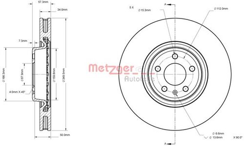 METZGER BREMSSCHEIBE LACK/KS/mS/HC 6110876 