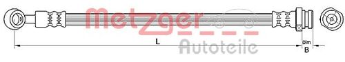METZGER BREMSSCHLAUCH 4110718 