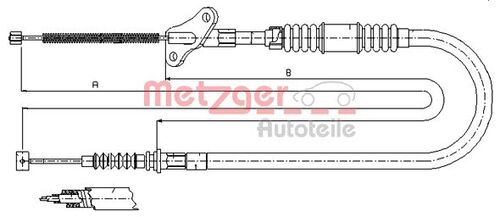 METZGER SEILZUG, FESTSTELLBREMSE 17.2720 