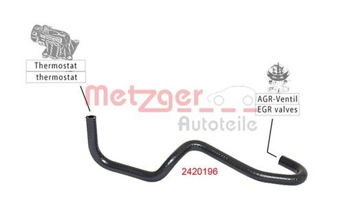 METZGER KÜHLERSCHLAUCH 2420196 