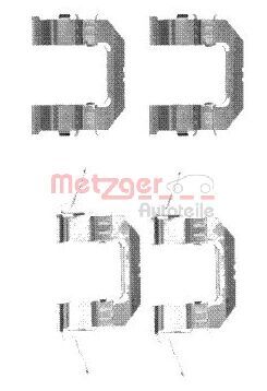 METZGER ZUBEHÖRSATZ, SCHEIBENBREMSBELAG 109-1722 