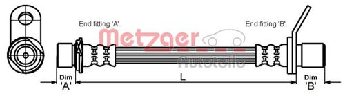 METZGER BREMSSCHLAUCH 4110014 