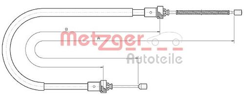 METZGER SEILZUG, FESTSTELLBREMSE 10.6894 