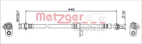 METZGER BREMSSCHLAUCH 4111650 