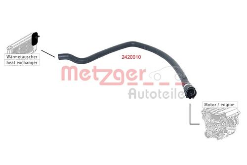 METZGER KÜHLERSCHLAUCH 2420010 