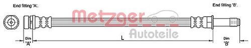 METZGER BREMSSCHLAUCH 4110231 
