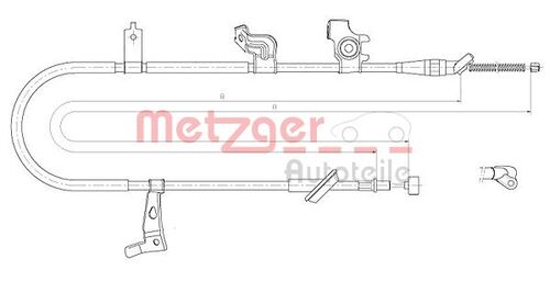 METZGER SEILZUG, FESTSTELLBREMSE 17.5060 