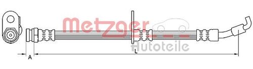 METZGER BREMSSCHLAUCH 4110875 
