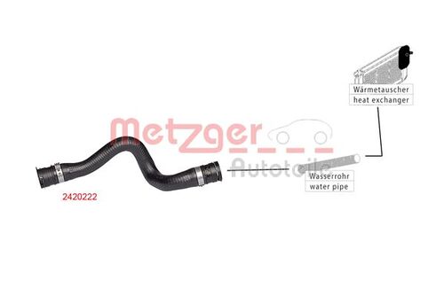 METZGER KÜHLERSCHLAUCH 2420222 