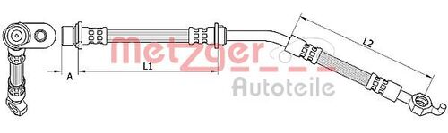METZGER BREMSSCHLAUCH 4110786 