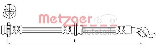 METZGER BREMSSCHLAUCH 4110391 