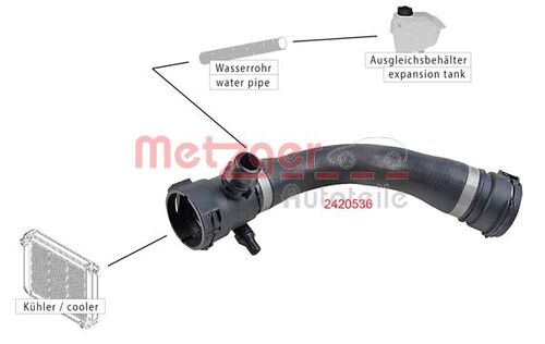 METZGER KÜHLERSCHLAUCH 2420536 