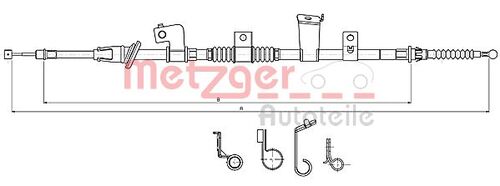 METZGER SEILZUG, FESTSTELLBREMSE 17.2301 