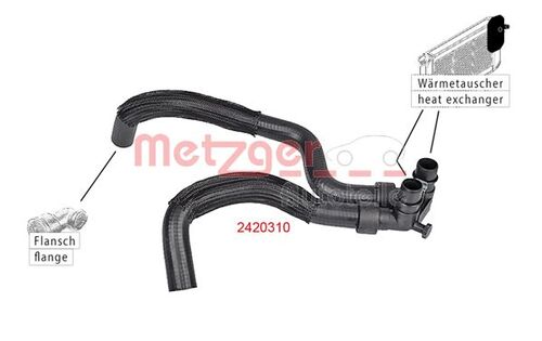 METZGER KÜHLERSCHLAUCH 2420310 