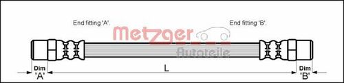 METZGER BREMSSCHLAUCH 4112307 
