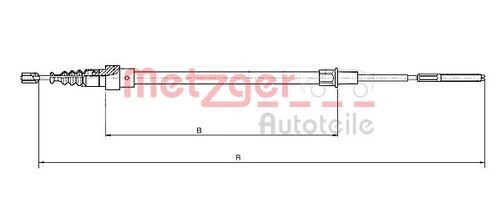 METZGER SEILZUG, FESTSTELLBREMSE 19.105E 