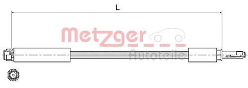METZGER BREMSSCHLAUCH 4111368 