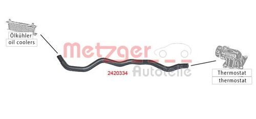 METZGER KÜHLERSCHLAUCH 2420334 