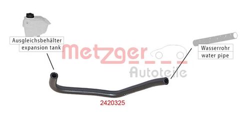 METZGER KÜHLERSCHLAUCH 2420325 