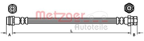 METZGER BREMSSCHLAUCH 4110252 
