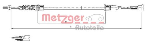 METZGER SEILZUG, FESTSTELLBREMSE 11.5768 