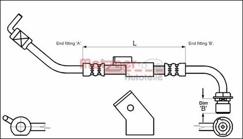 METZGER BREMSSCHLAUCH 4112334 
