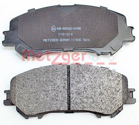 METZGER BREMSBELAGSATZ, SCHEIBENBREMSE 1170835 