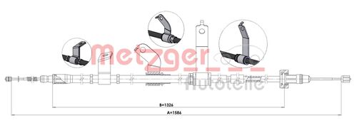 METZGER SEILZUG, FESTSTELLBREMSE 1.KI014 