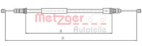 METZGER SEILZUG, FESTSTELLBREMSE 10.4713 