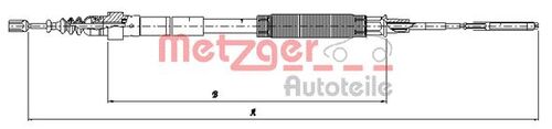 METZGER SEILZUG, FESTSTELLBREMSE 10.7481 