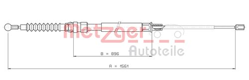 METZGER SEILZUG, FESTSTELLBREMSE 10.7627 