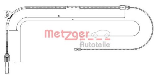METZGER SEILZUG, FESTSTELLBREMSE 10.9331 