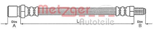 METZGER BREMSSCHLAUCH 4111688 