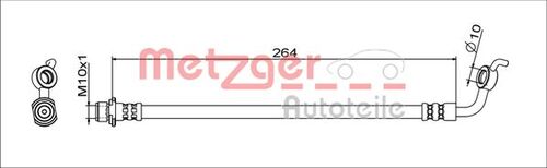 METZGER BREMSSCHLAUCH 4111719 