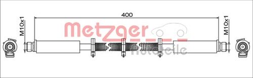 METZGER BREMSSCHLAUCH 4111748 