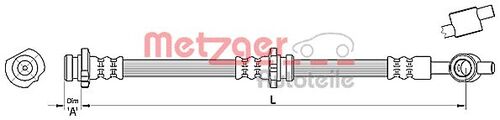 METZGER BREMSSCHLAUCH 4110387 
