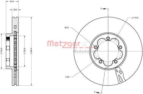 METZGER BREMSSCHEIBE LACK/KS 6110827 