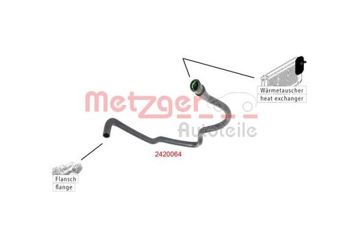 METZGER KÜHLERSCHLAUCH 2420064 