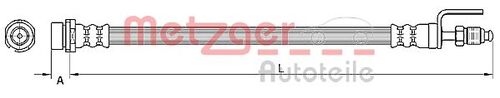 METZGER BREMSSCHLAUCH 4110801 