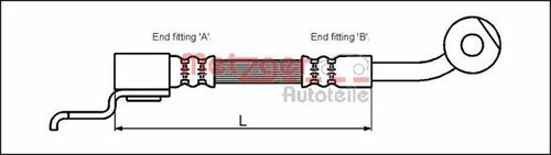 METZGER BREMSSCHLAUCH 4113523 