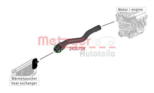 METZGER KÜHLERSCHLAUCH 2420704 
