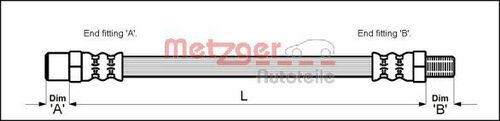 METZGER BREMSSCHLAUCH 4110335 