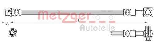 METZGER BREMSSCHLAUCH 4111625 