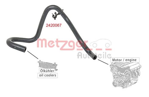 METZGER KÜHLERSCHLAUCH 2420067 
