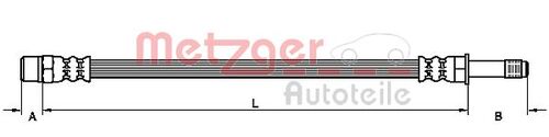 METZGER BREMSSCHLAUCH 4111116 
