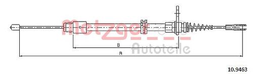 METZGER SEILZUG, FESTSTELLBREMSE 10.9463 