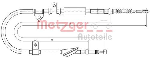 METZGER SEILZUG, FESTSTELLBREMSE 10.5239 
