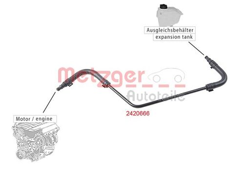 METZGER KÜHLERSCHLAUCH 2420666 